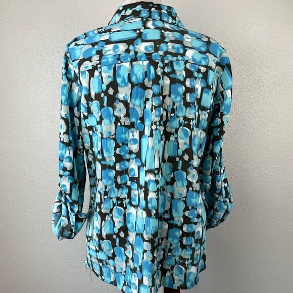 Notations Button Down Shirt Size M EUC - Picture 4 of 8